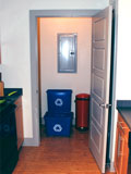 Because I use my 'laundry room' as storage instead of a place for a washer and dryer, it also serves as where I keep my recycling bins and trash can.  I do enjoy the look and function of SimpleHuman's <a href='http://www.simplehuman.com/products/trash-cans/kitchen/round-retro-step-can-colors.html'>Retro Red Trash Can</a>, but I'm baffled as to how to use it properly with trash bags that weren't specially made for it.